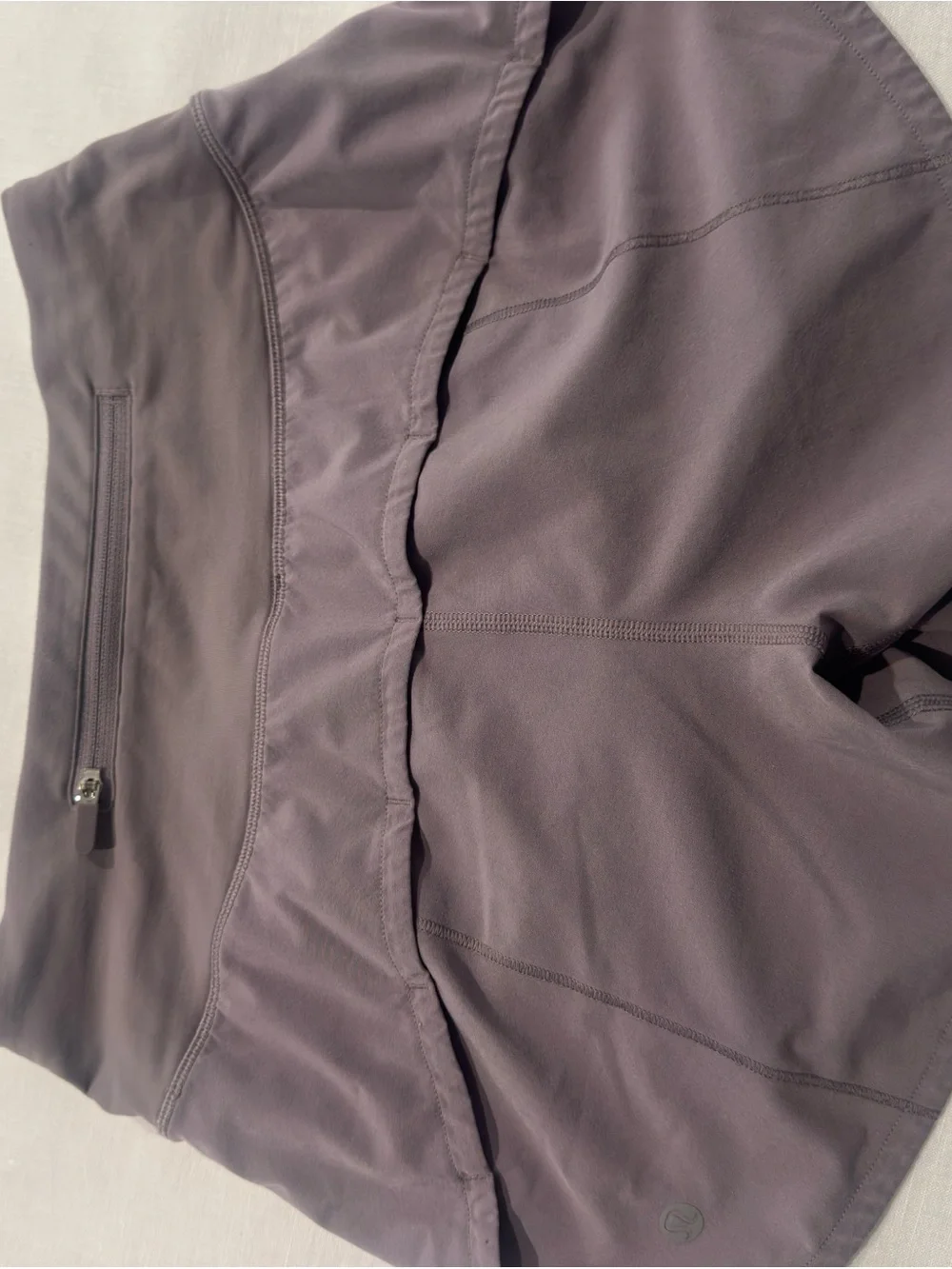 lululemon athletica High-Waist Athletic Skort Shorts — Mauve Gray